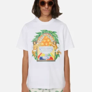 T-shirt imprimé en coton - Blanc - CASABLANCA PARIS